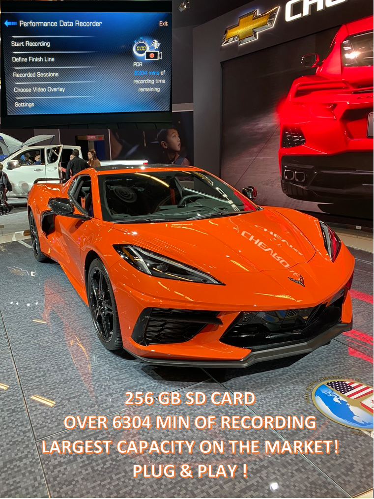 CORVETTE C8 C7 C6 Z06 ZR1 Grand Sport STINGRAY PDR SD 256 GB Memory