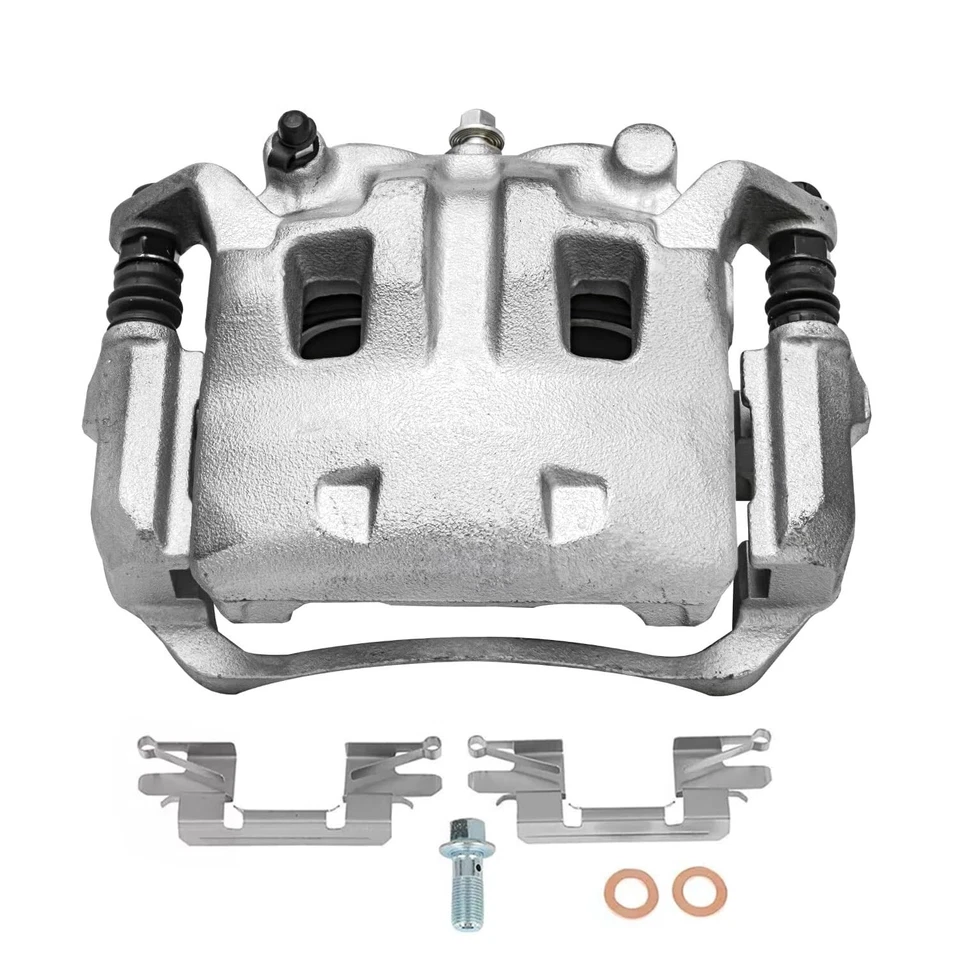 Par de pinzas de freno delanteras con soporte para Suzuki Equator Nissan Frontier 2005-2019 Foto 3 de 4