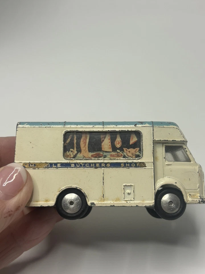 Corgi Toys 413 Smiths Karrier Mobile Butchers Shop Diecast Great Britain - Image 2 of 4