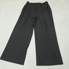 Vintage Levi Polyester Pant Women 28x26 60s 70s Cropped Wide Leg Black Tag Gold