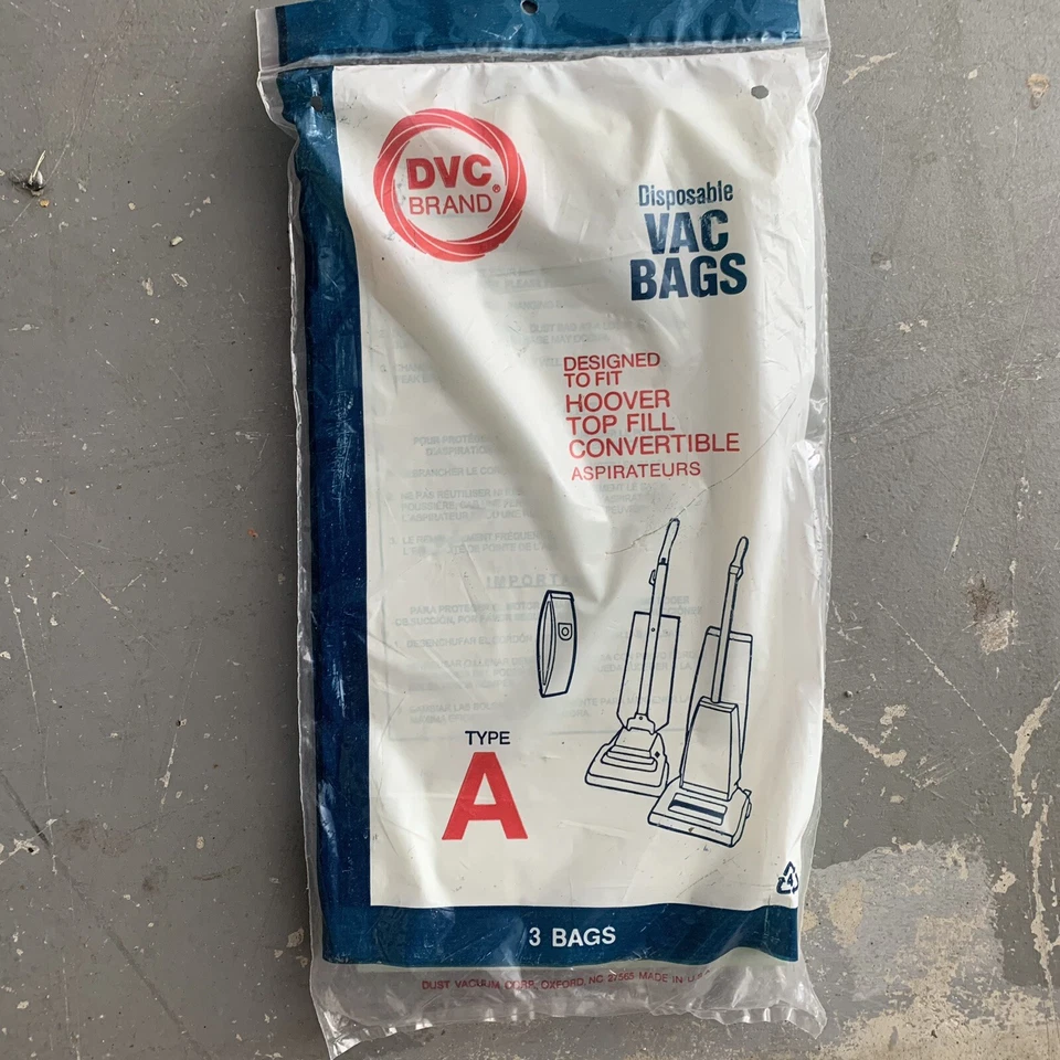 2 DVC Brand Hoover Type A Upright Vacuum Bags 3 Pack - Image 2 of 3