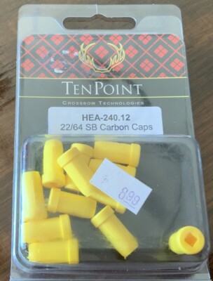 Ten Point, 22/64 SB Carbon Caps, HEA-240.12, Yellow
