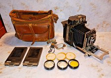  Vintage Busch Camera Pressman Model C With Accessories 