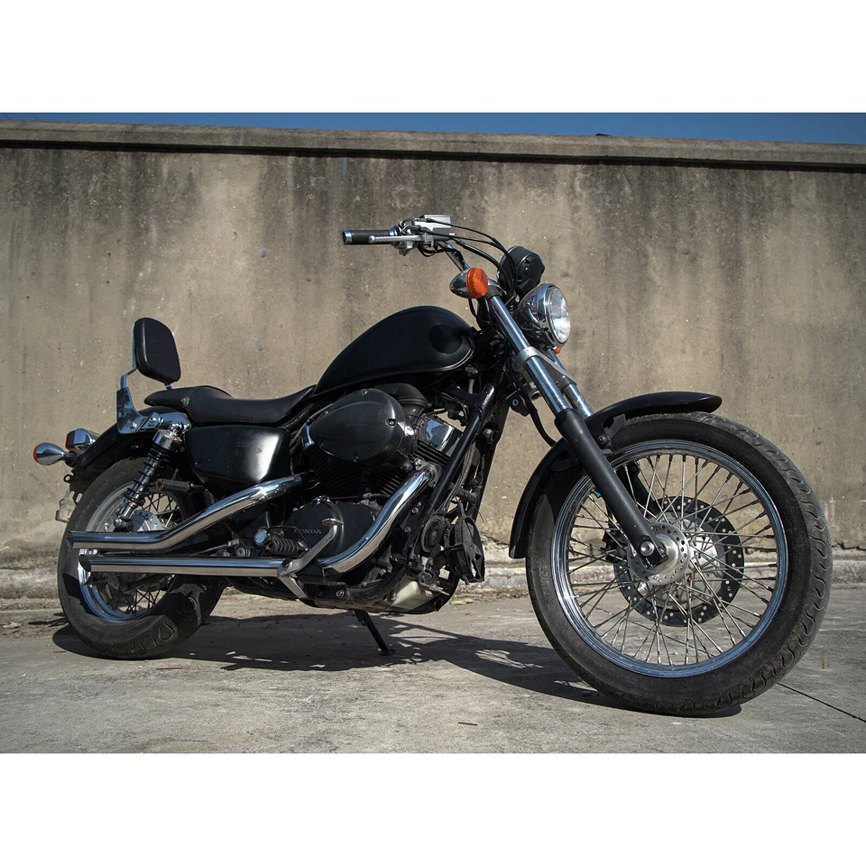 Shadow Spirit ACE Aero 750 VT750 Staggered Exhaust Pipe & Silencer for Honda - Imagem 4 de 4