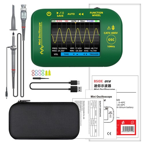Generatore di segnale oscilloscopio digitale 10 MHz frequenza di campionamento strumento di riparazione elettronica - Foto 13 di 14