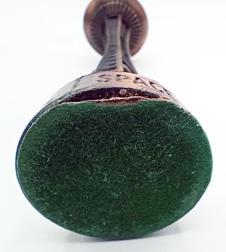 Seattle Space Needle metallo vintage souvenir da viaggio 5 pollici fondo feltro verde - Foto 13 di 14