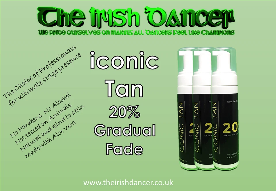 THE IRISH DANCER Iconic Tan 20% Gradual Fade Fake Tan Mousse - 200ml