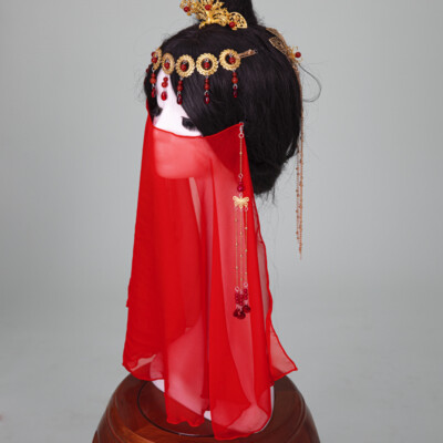 Cosplay Chinese Ancient Hanfu Accessories Dancing Face Veil Curtain Jewelry Gift