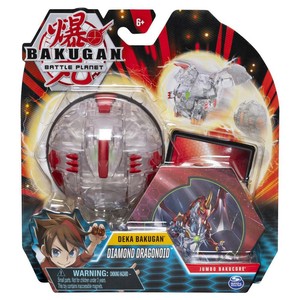 Bakugan Battle Planet Deka Diamond Dragonoid 3 Inch Transforming
