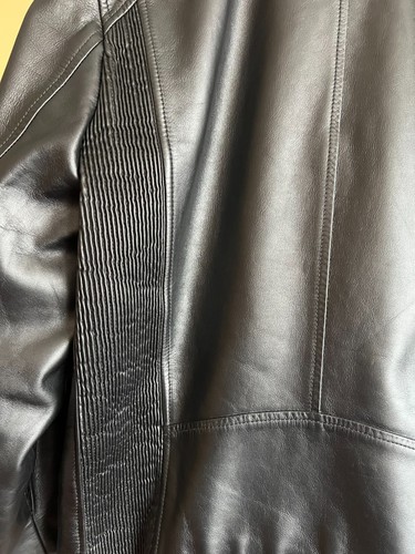 3500 USD Luxury authentic Dsquared2 Leather Jacket, made in Italy, s 48 - Picture 6 of 14