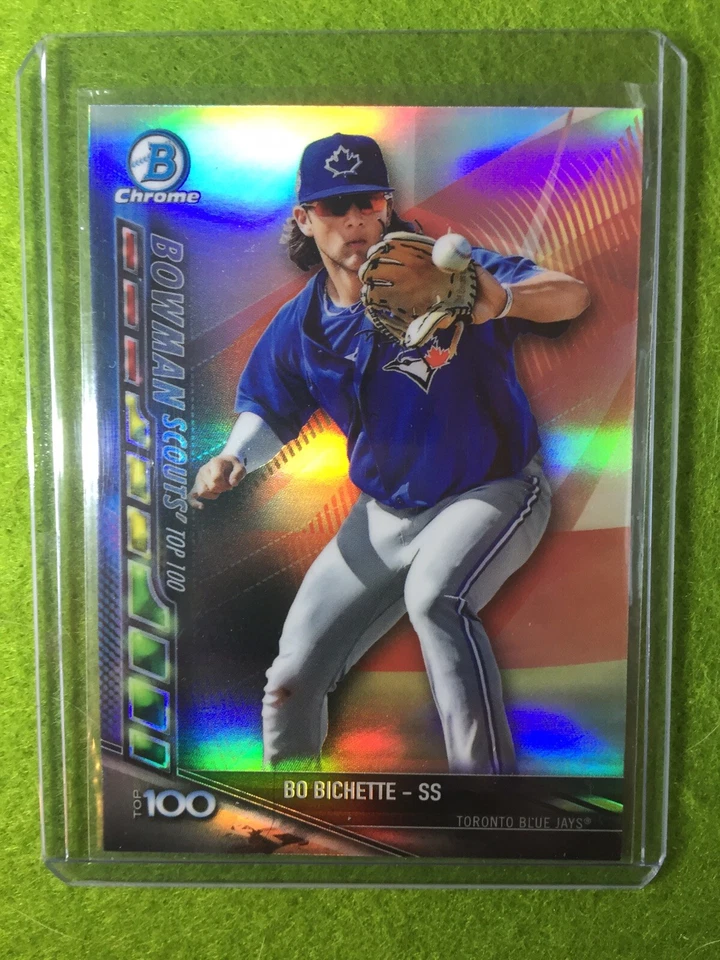 BO BICHETTE RC PRE ROOKIE CARD JERSEY #11 REFRACTOR BLUE JAYS 2017 Bowman Chrome