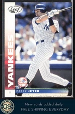Derek Jeter 2002 Leaf #129 New York Yankees Legend HOF