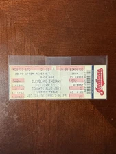 Belle HR GS Walkoff! 7/31/1996 Indians vs Blue Jays MLB Ticket Jacobs Field