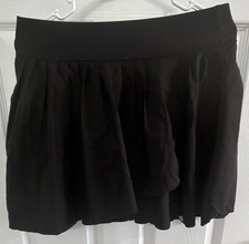 Justice Girls Pleated Skort Black XL Plus Pull-On Elastic Waist Polyester