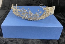 Bel Aire Bridal  Rhinestone Tiara Headpiece Rhinestone Band  Box