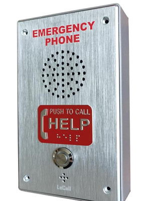 LeCall Emergency Dialer Phone/Elevator Phone with Voice Announcement,  ADA Comp