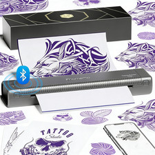 Phomemo TP81 Wireless Tattoo Printer with 10 transfer sheets for trial use