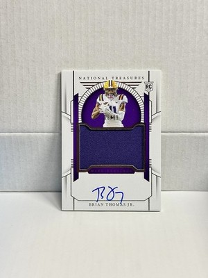 2024 National Treasures Collegiate: Brian Thomas Jr Patch Auto /99 LSU Jaguars