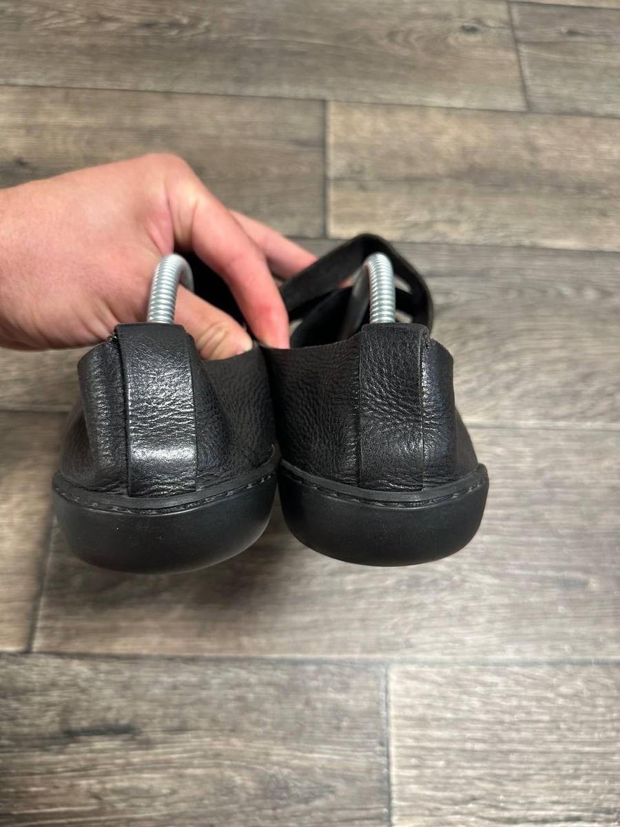 Trippen shoes black leather women flat sz 40 y2k | eBay