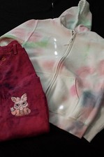 Custimzed Girls peace bunny Outfit... Jacket S Tee L and wrangler Jeans 11
