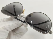 LOUIS VUITTON Conspiracy Pilot Sunglasses Damier Graphite Black Silver Z0439U