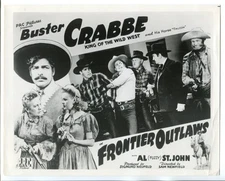 Frontier Outlaws 8"x10" B&W Promotional Still Buster Crabbe FN 