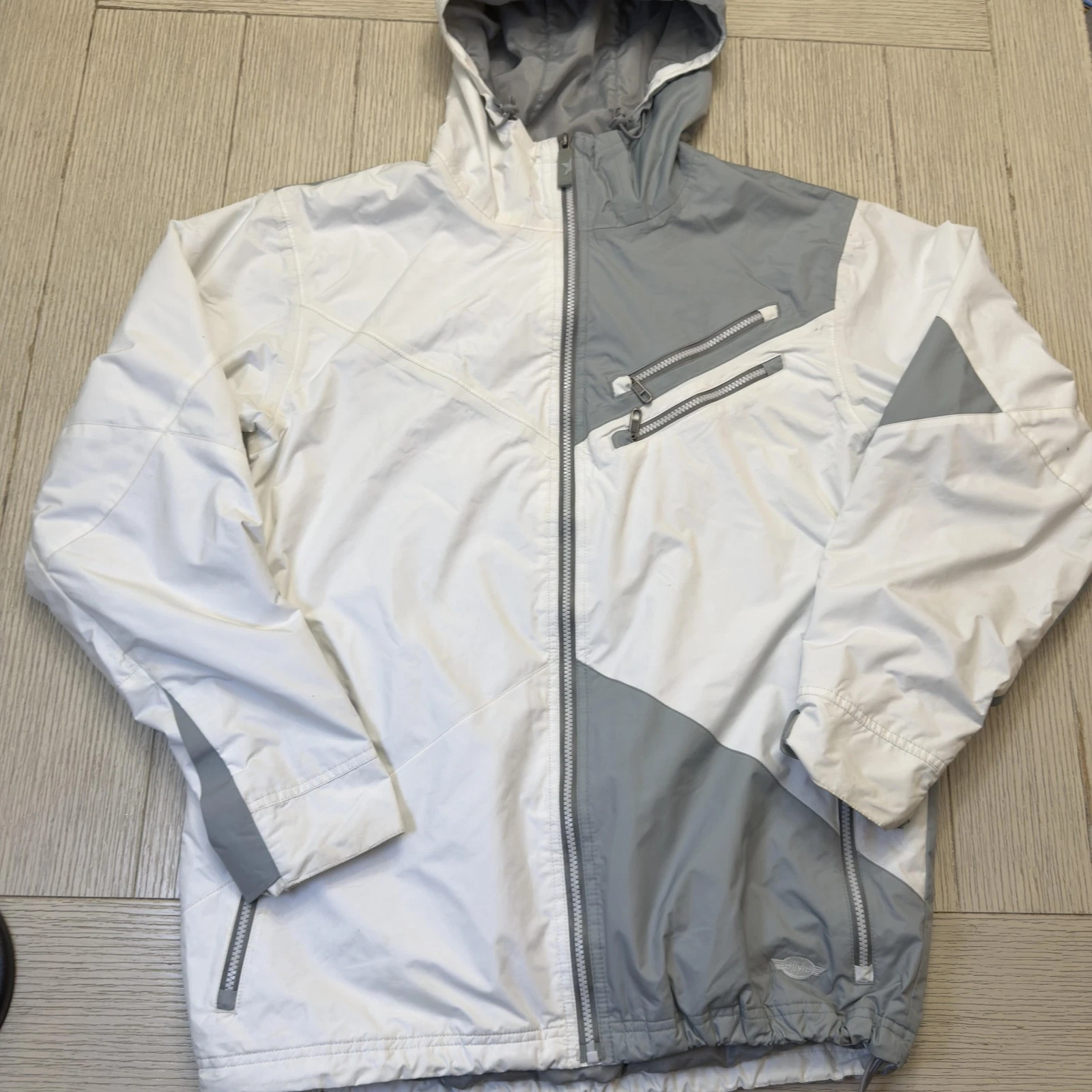SIMS Ski Jacket Mens Large White Gray Hooded Insulated Colorblock Winter Snow
Opens in a new window
