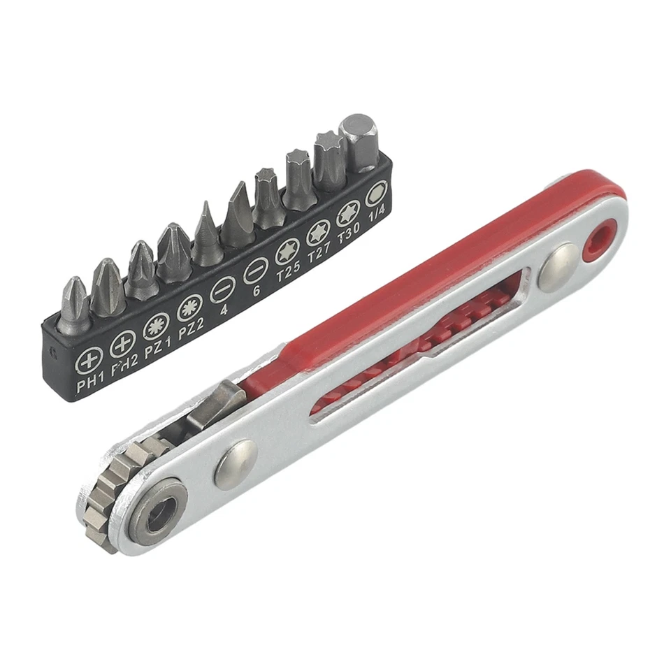 Ratchet Wrench Tool Bit Set Chrome Vanadium Steel Mini Screwdriver Bit - Image 3 of 4