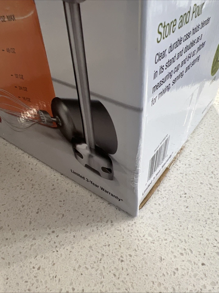 Liquidificador manual Cuisinart Smart Stick velocidade variável Max 300 Watts aço inoxidável - Imagem 3 de 3