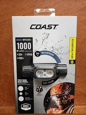 Coast WPH30R Headlamp Hardhat-Compatible Waterproof Dual-Color Pro-Tek Charging