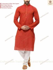 Indian Traditional Kurta New Wear Mens Kurta Handmade Cotton Fancy Kurta