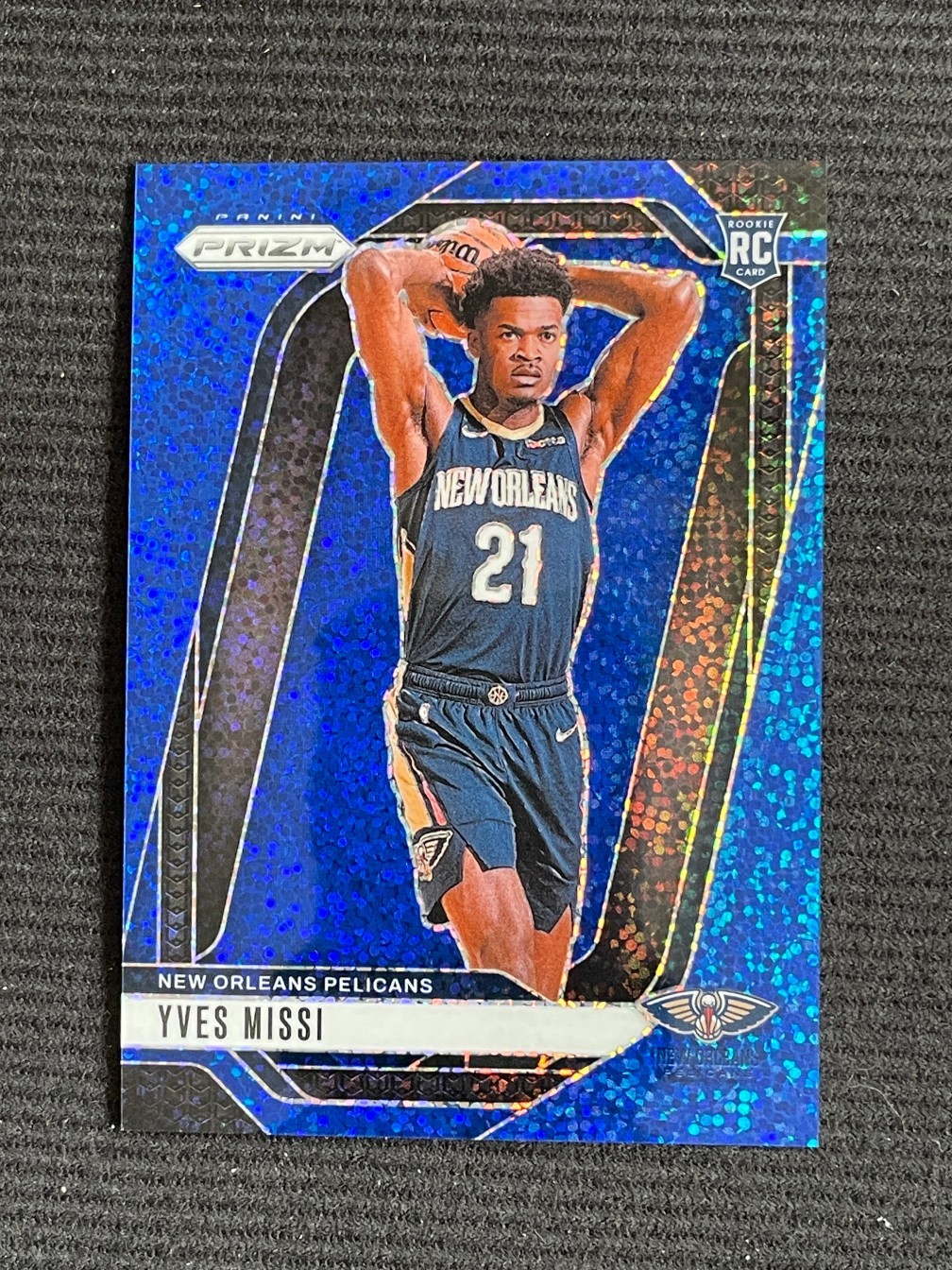 Yves Missi 2024-25 Panini Prizm RC Blue Sparkle /144 #233