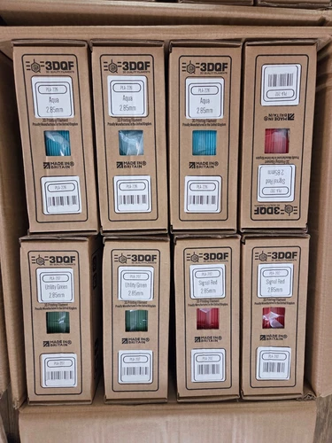 8x 3DQF Red/Green/Blue 2.85mm PLA 1KG Filament. Mixed Bulk Filament