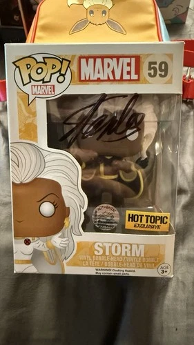 Funko Pop Marvel Storm 59 Signed Stan Lee COA Excelsior Approved