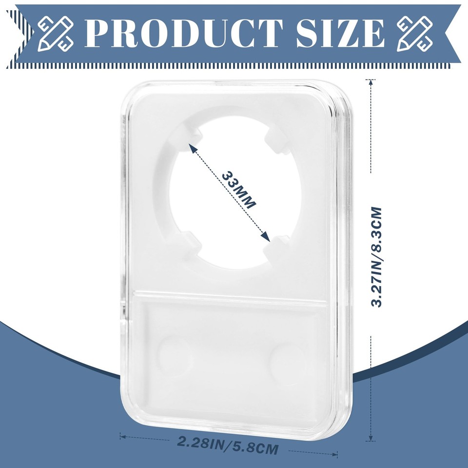 Uncle Paul 12 Pcs Coin Slab Holder, 33mm Transparent | eBay