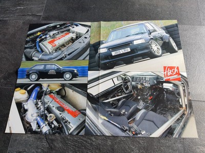 Opel Corsa & GT   - Flash Opel Scene  - Poster  -  ( 40 x  56 cm )