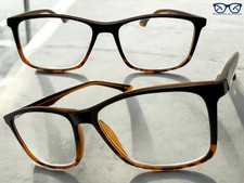 Classy Contemporary Modern READING EYE GLASSES READERS Large Black Frame 1.75