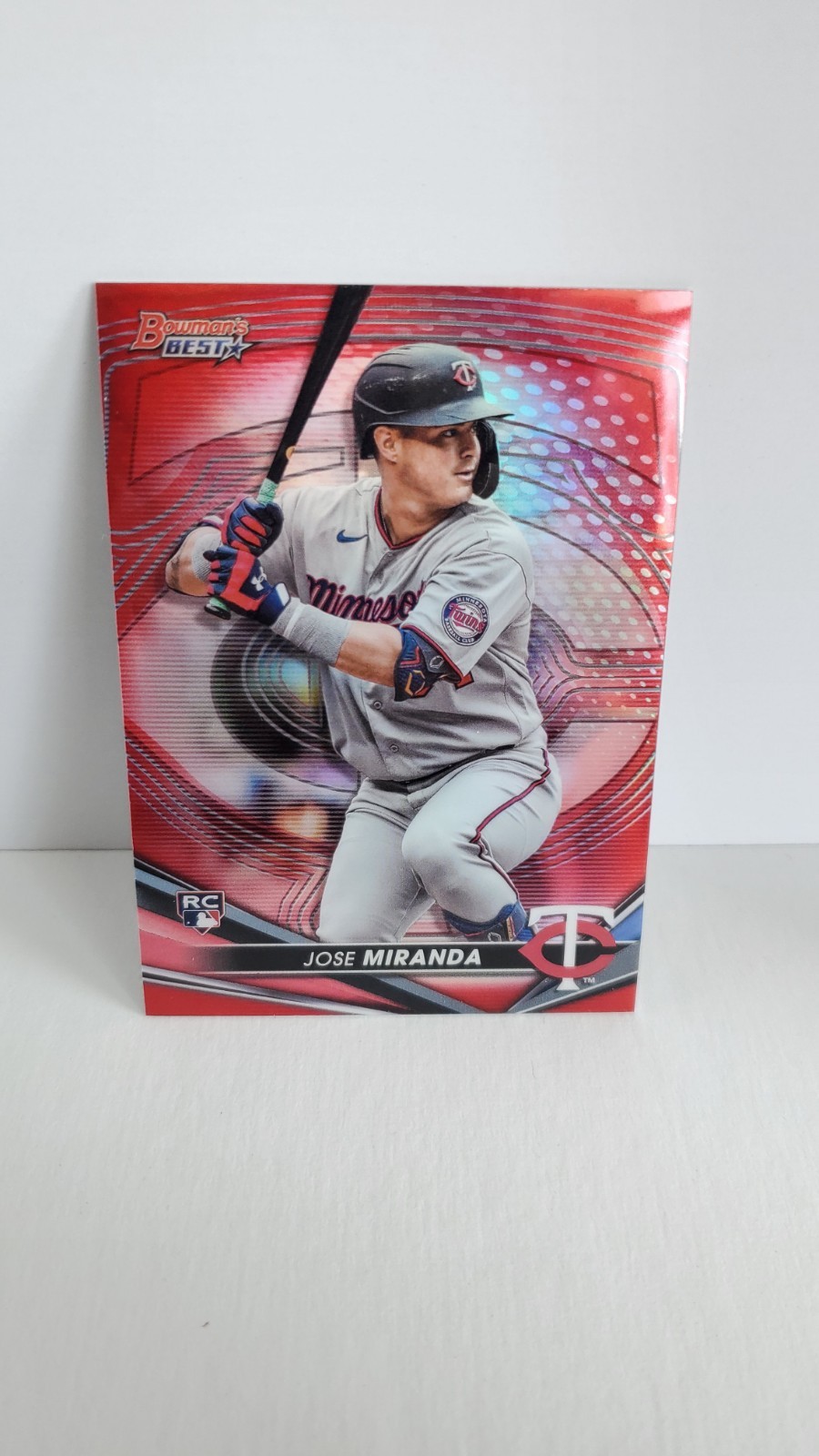 2022 Bowman's Best Jose Miranda #59 Red Refractor /10 (RC)