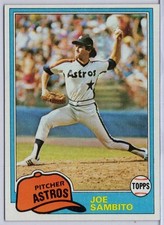 1981 Topps #385 Joe Sambito in EXMT Condition Astros