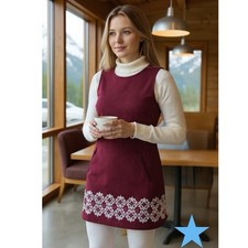 Athleta Hot When You're Not Fleece Winter Dress Wine Red Fleece Womens Sz XS 0 2