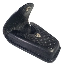 Dutyman Handcuff Pouch 8821U Black Basketweave Pattern Made In USA