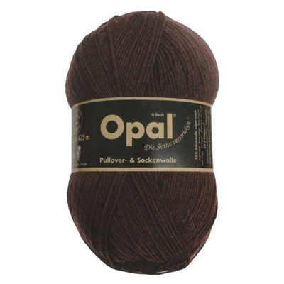 Opal Sock Yarn Uni Solid superwash 4-ply 100g/465yd, #5192 dark brown
