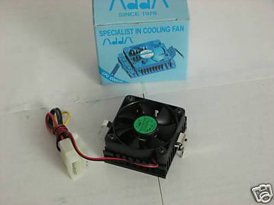 New Socket 370, Pentium 3 or Super 7 Heatsink Fan 