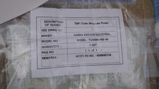 OSAKA VACUUM, New / TG900MVWB-84 / Turbo Molecular Pump Set