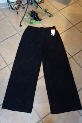 MAGNA 3D Marlene Hose 48 50 NEU schwarz Stretch fransige Effekte LAGENLOOK