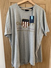 Mens Gant T-Shirt 3XL Grey BNWT