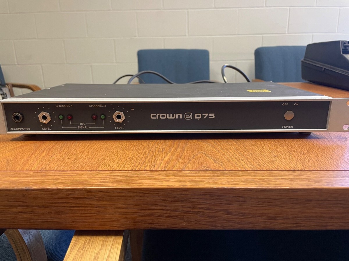 Crown D-75 2 Channel Power Amplifier for sale online | eBay