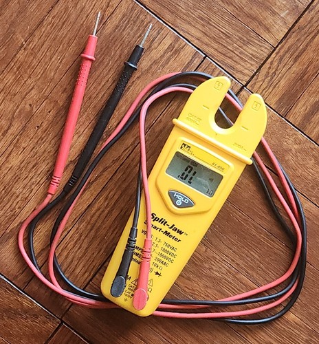 Ideal 61-096 Auto-Ranging Split Jaw Smart Meter Multimeter V/A/Ohm mit Leitungen