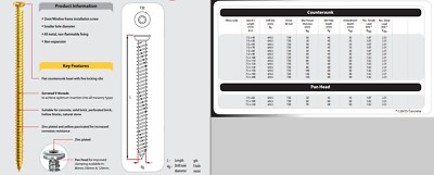 Tasselli Per Muratura E Cemento Con Vite &ndash; Fissaggio Per Finestre E Porte In UPVC E Legno, Testa Svasata Torx