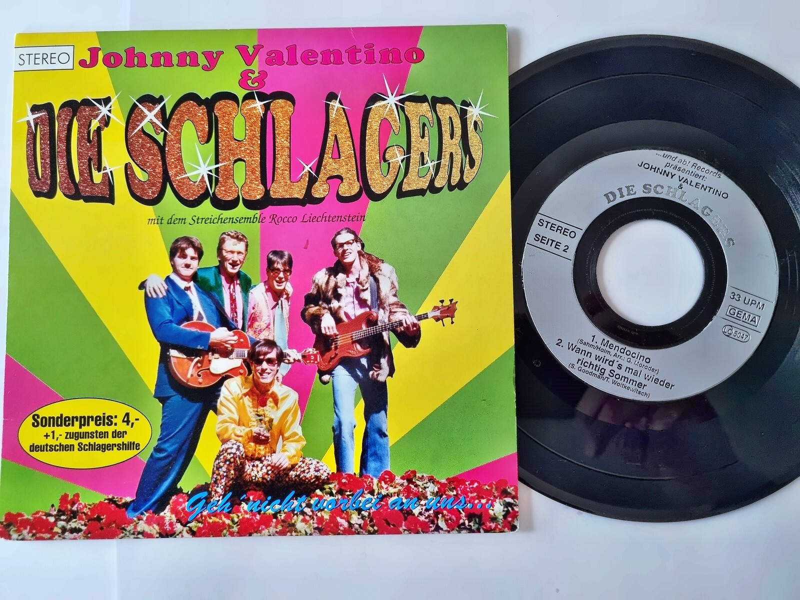Johnny Valentino & Die Schlagers - Geh' nicht vorbei an uns 7'' Vinyl Germany